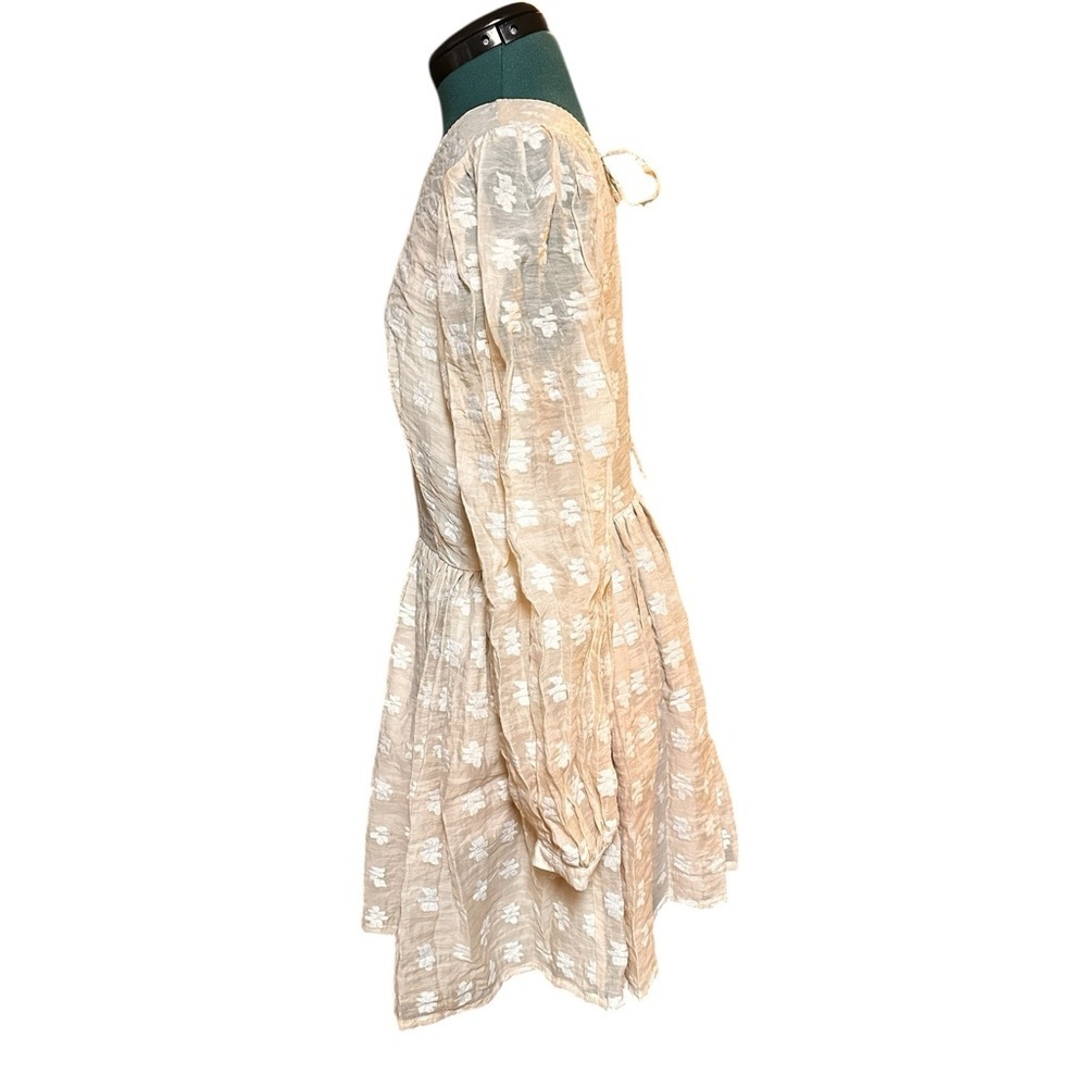 NWT CLC Corey Lynn Calter Divine Ivory Floral V Back Mini Dress Size Large - Picture 5 of 16